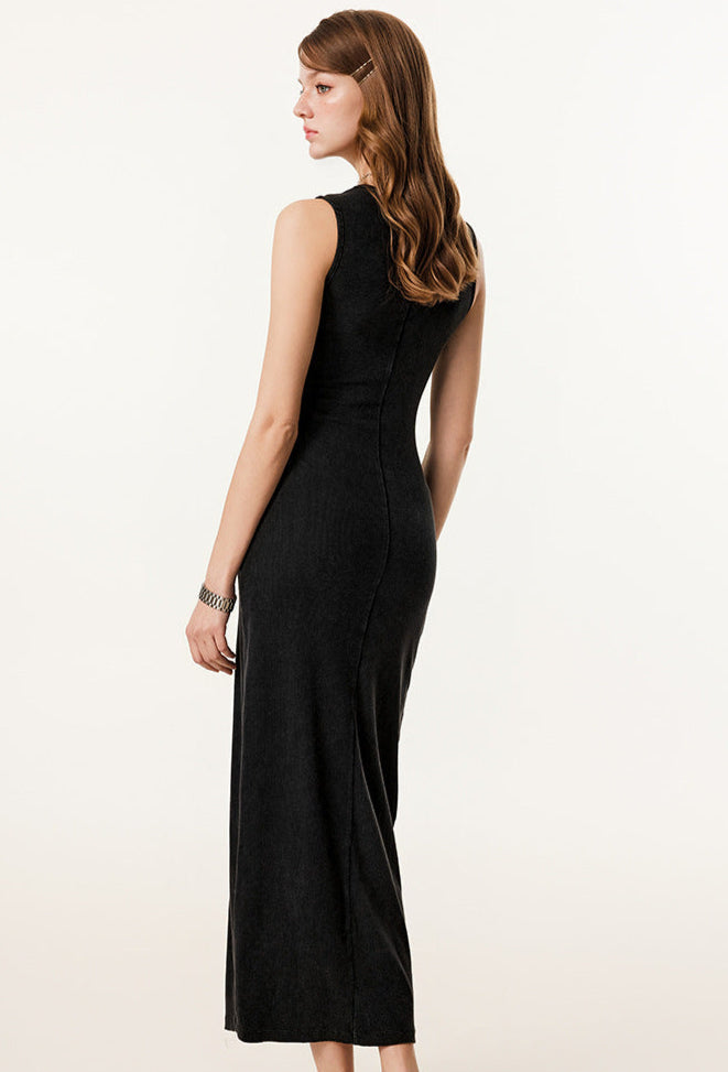 Cardydony Women's Bodycon Maxi Dress | Sleeveless Cotton Blend