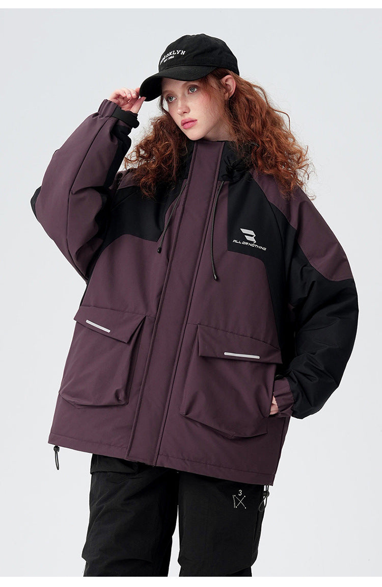 Cardydony Technical Color Block Mountain Parka