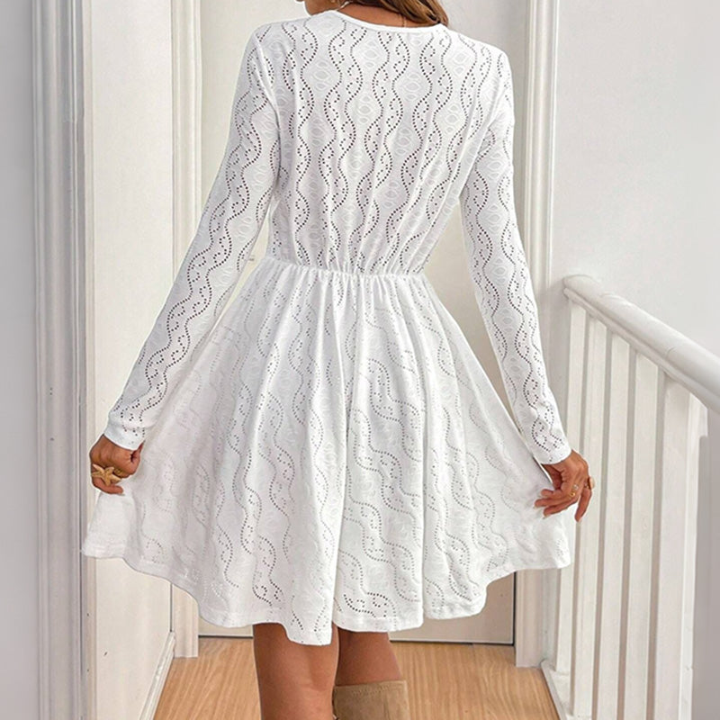 Cardydony Women's Romantic Holiday Lace Midi Dress
