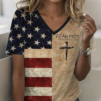 Cardydony Women's Retro America 250 Year Anniversary T Shirt