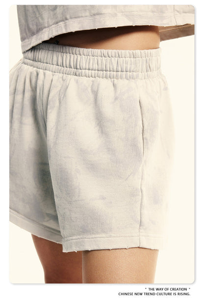 Cardydony Women's Stone Wash Athleisure Shorts | Premium Street Collection