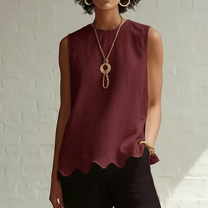 Cardydony Elegant Minimalist Wavy Design Vest