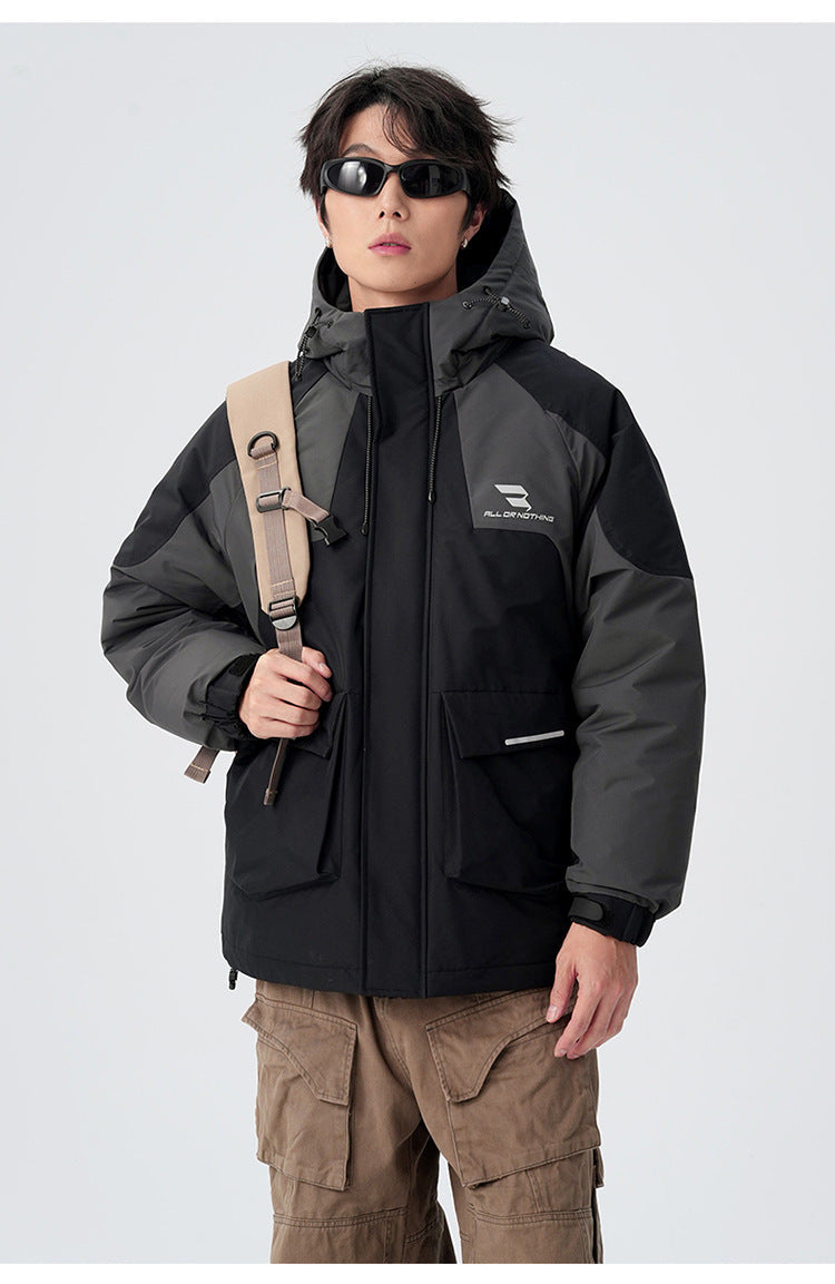 Cardydony Technical Color Block Mountain Parka
