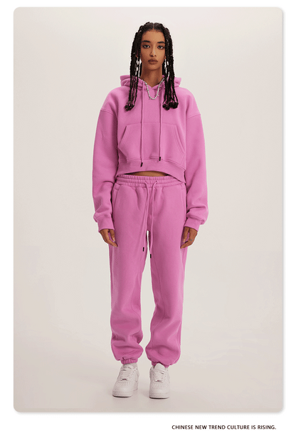 Cardydony Women's Essential Classic Cropped Pullover Hoodie Collection
