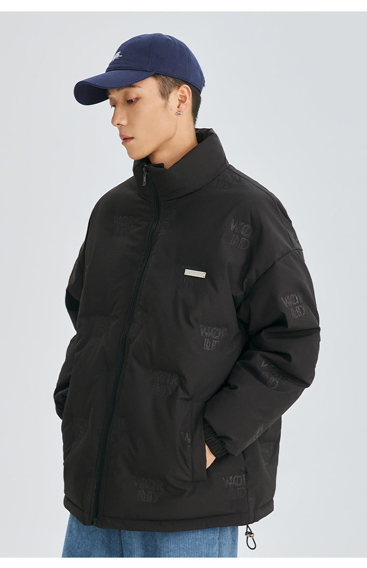 Cardydony Minimal Stand Collar Down Puffer Jacket