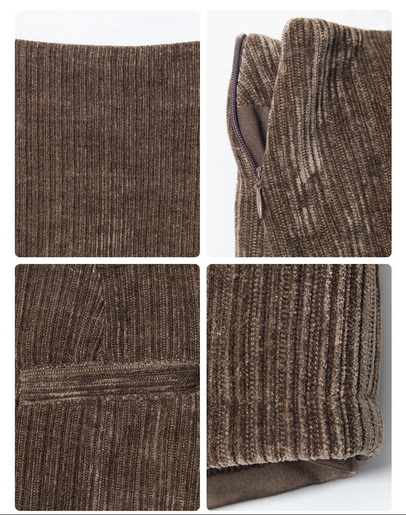 Cardydony Women's 90s Grunge A-Line Mini Skirt | Soft Corduroy Fabric
