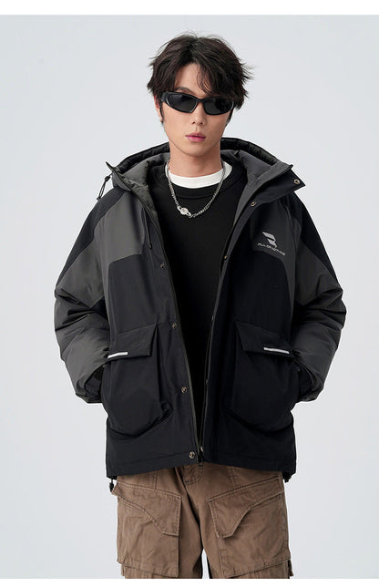 Cardydony Technical Color Block Mountain Parka