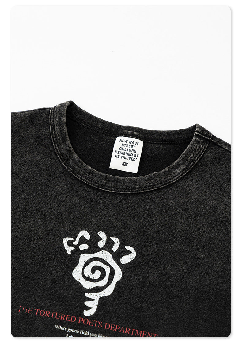 Cardydony Women's Graphic Cotton Cropped Tee