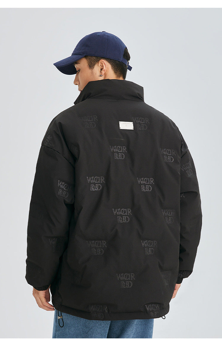 Cardydony Minimal Stand Collar Down Puffer Jacket