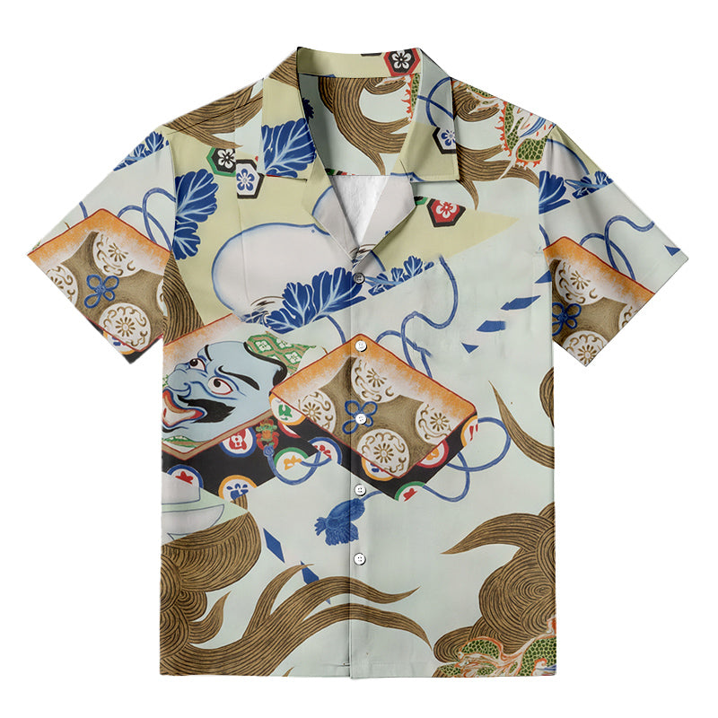 Cardydony Men's The Dragon God Hawaiian Shirt