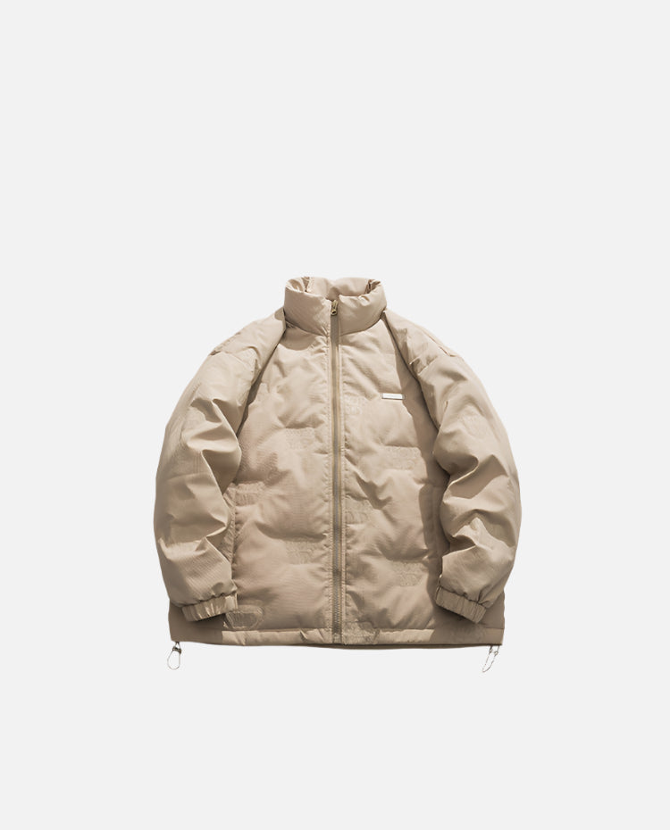 Cardydony Minimal Stand Collar Down Puffer Jacket