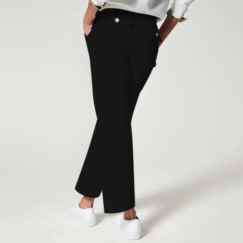 Cardydony Stretch Twill Cropped Wide Leg Pant