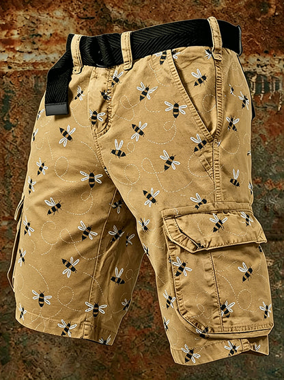 Cardydony Men's Retro Bee Shorts