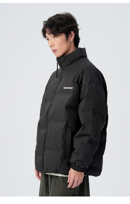 Cardydony "Impressionism" Print Stand Collar Down Jacket