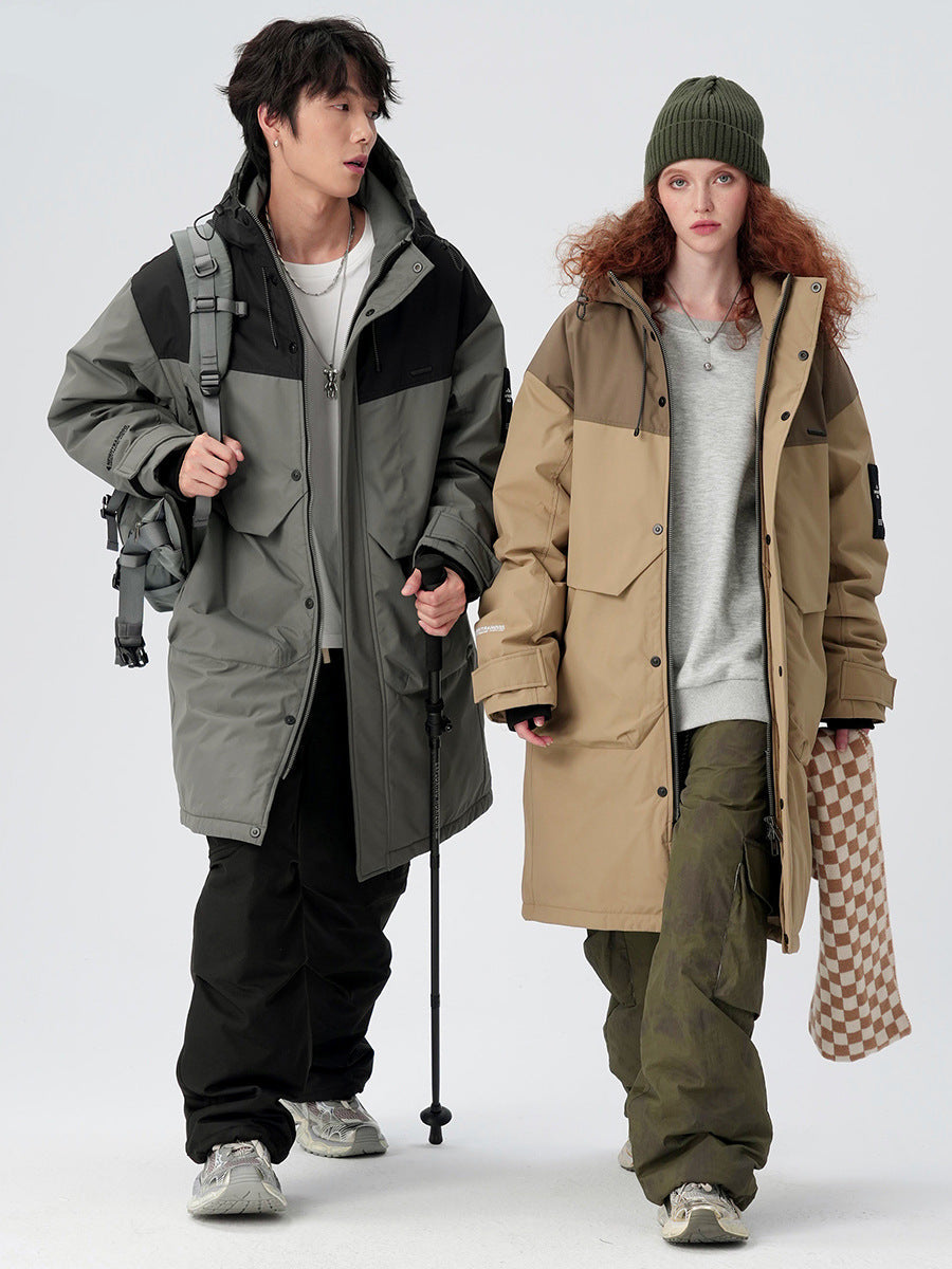 Cardydony Technical Color Block Long Parka