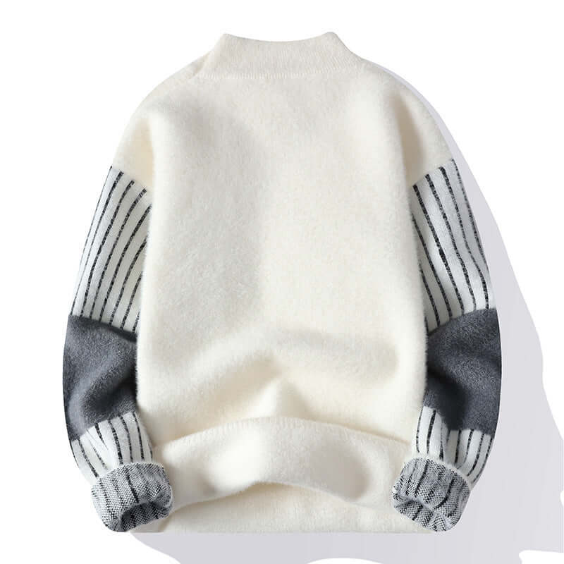 Cardydony Women's Mock Neck Color Block Sweater | Urban Fashion