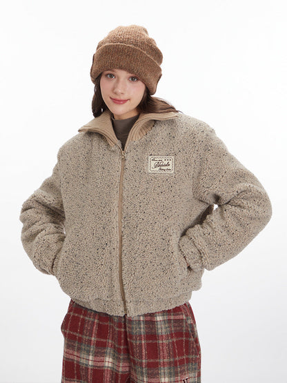 Cardydony Women's Sherpa Fleece Zip-Up Jacket
