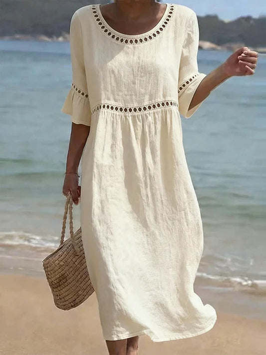 Cardydony Elegant Solid-color Women's Dress