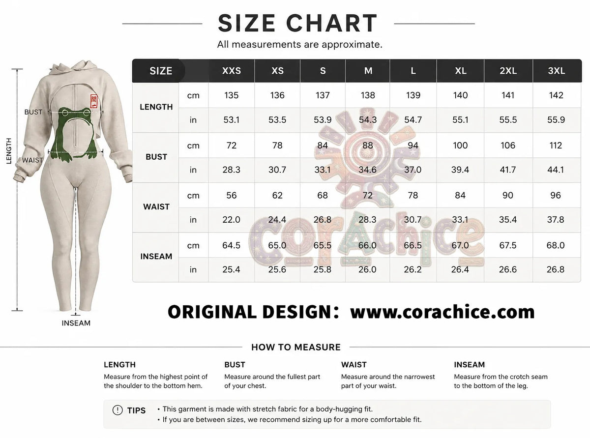 Cardydony Women's Japanese-Style Printed Color-Blocked Fitted Hooded Tunic and Jumpsuit