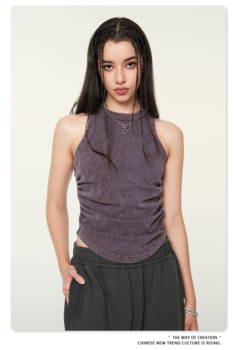 Cardydony Women's Ruched Tank Top | Summer Essential
