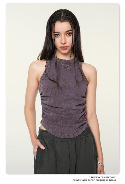 Cardydony Women's Ruched Tank Top | Summer Essential