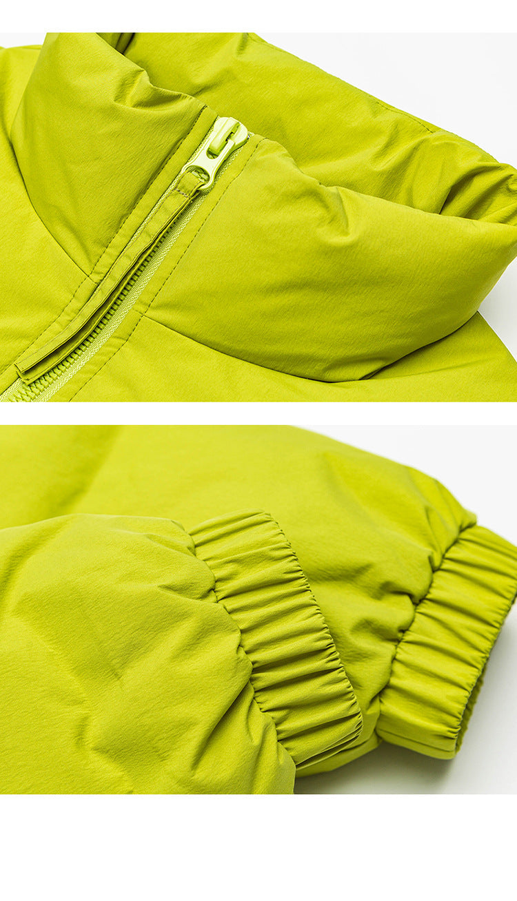 Cardydony "Impressionism" Print Stand Collar Down Jacket