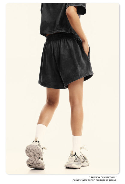 Cardydony Women's Stone Wash Athleisure Shorts | Premium Street Collection