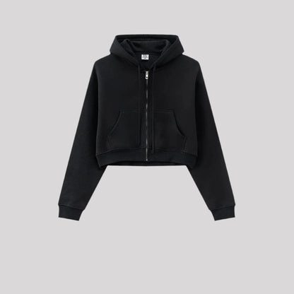 Cardydony Women's Signature Street Cropped Zip Hoodie Collection