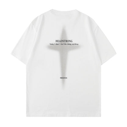 Cardydony Women's 100% Cotton Graphic T-Shirt – Oversized “Headstrong” Streetwear Tee