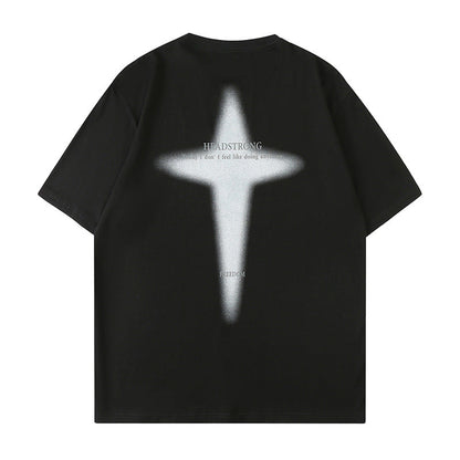 Cardydony Women's 100% Cotton Graphic T-Shirt – Oversized “Headstrong” Streetwear Tee