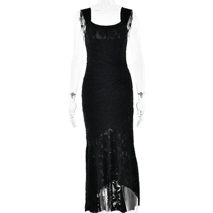 Cardydony Women's Romantic Floral Ruched Mermaid Dress