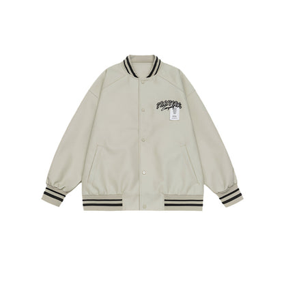 Cardydony Minimalist Varsity Letterman Bomber Jacket