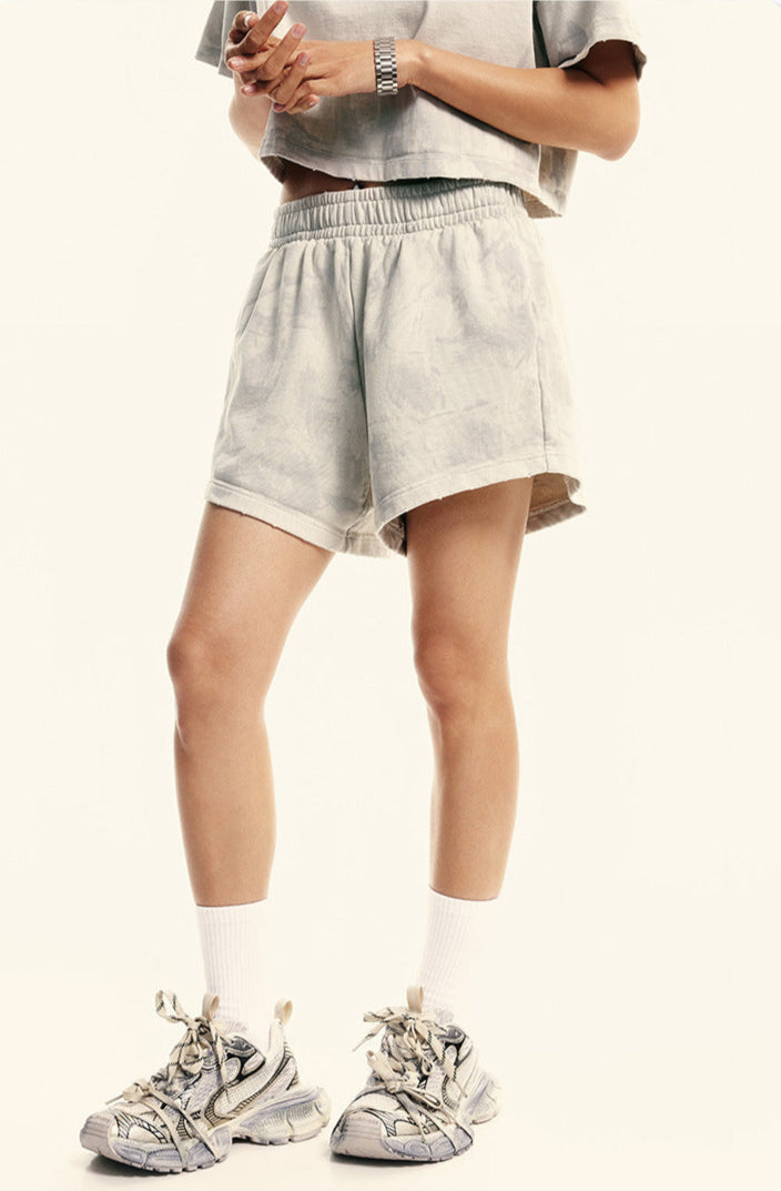 Cardydony Women's Washed Effect Cropped Set