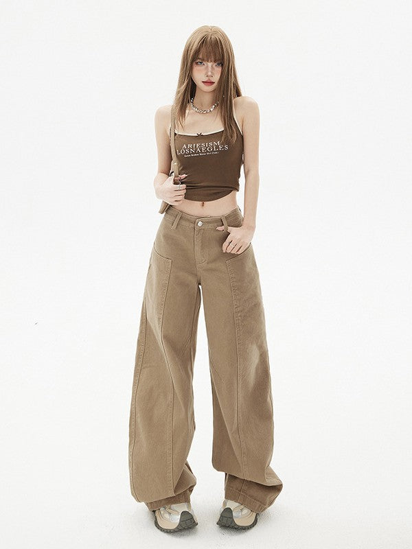Cardydony Women's Wide Leg Pants for Women | Y2K Baggy Jeans | Oversized Tapered Streetwear