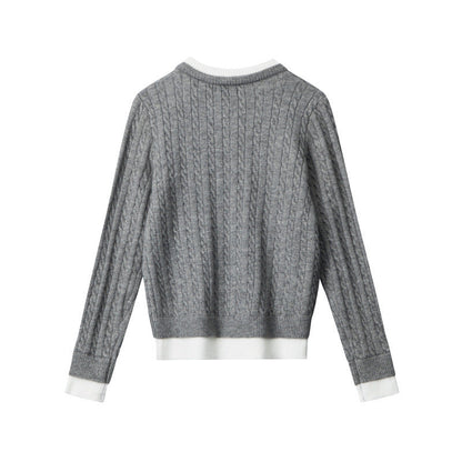 Cardydony Women's Cable Knit Cardigan | Streetwear Spring Button Up