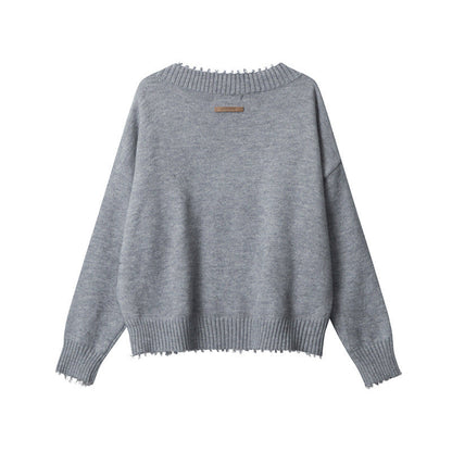 Cardydony Women's Cozy V-Neck Sweater | Classic Fit Spring Pullover