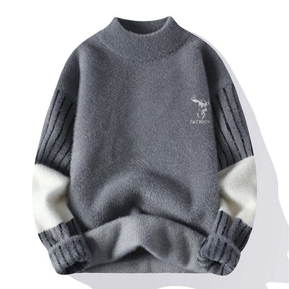 Cardydony Women's Mock Neck Color Block Sweater | Urban Fashion