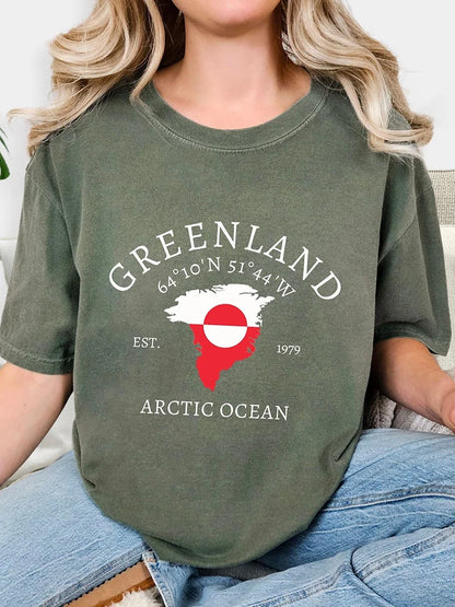 Cardydony Women's Stand With Greenland T-shirt