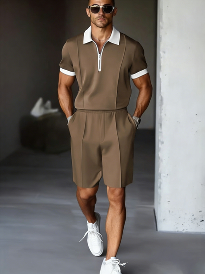 Cardydony Men's Modern Easy Wear Two-piece Set