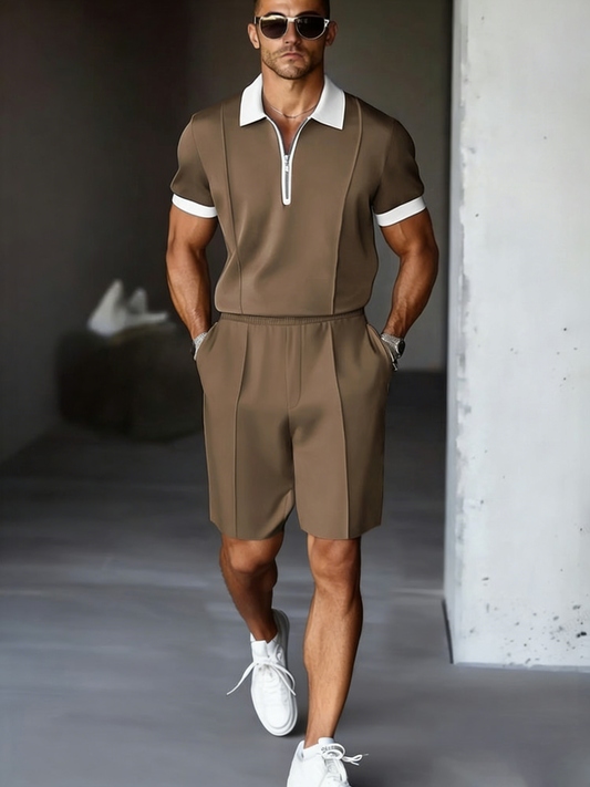 Cardydony Men's Modern Easy Wear Two-piece Set