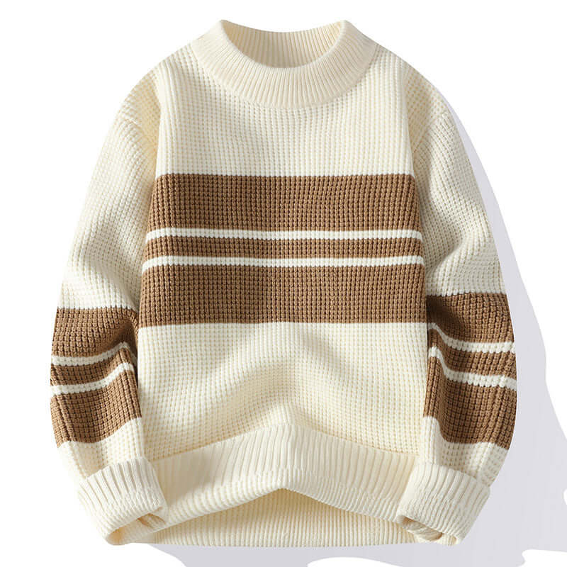 Cardydony Women's Unisex Striped Knit Sweater | Winter Casual