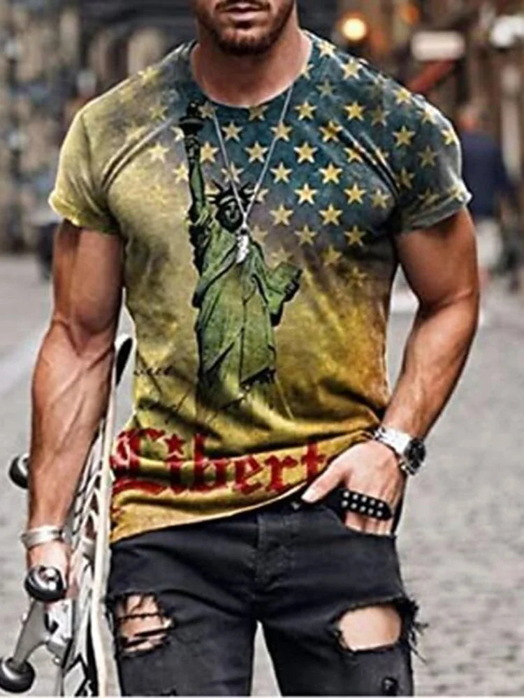 Cardydony Men's America 250 Year Anniversary Veterans Day T-shirt