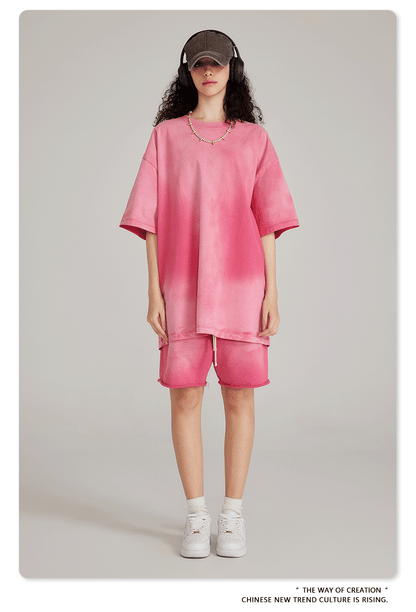 Cardydony Women's Shadow Drop Shoulder Tee | Vintage Wash Streetwear