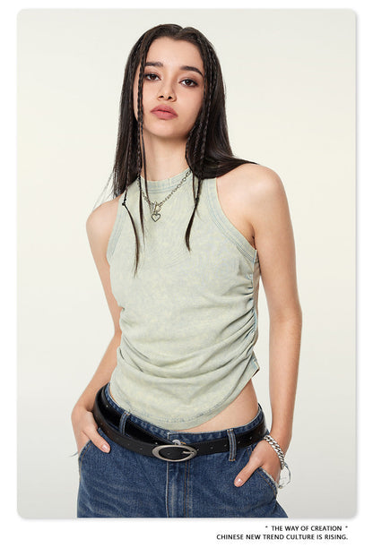 Cardydony Women's Ruched Tank Top | Summer Essential