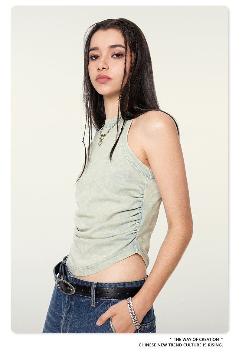 Cardydony Women's Ruched Tank Top | Summer Essential