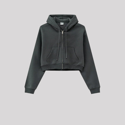 Cardydony Women's Signature Street Cropped Zip Hoodie Collection