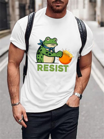 Cardydony Men's Fdt Frog Retro Art Print T-shirt