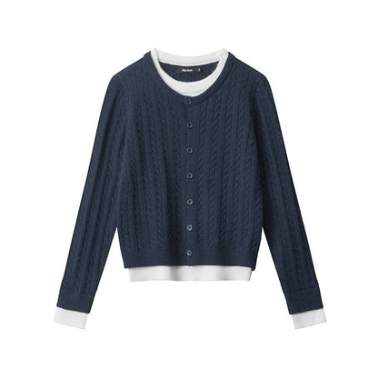 Cardydony Women's Cable Knit Cardigan | Streetwear Spring Button Up