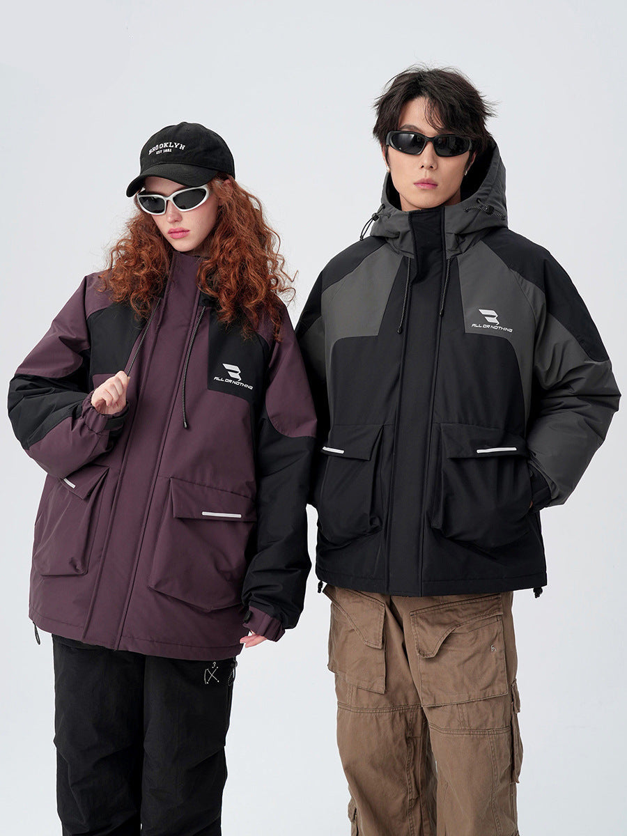 Cardydony Technical Color Block Mountain Parka