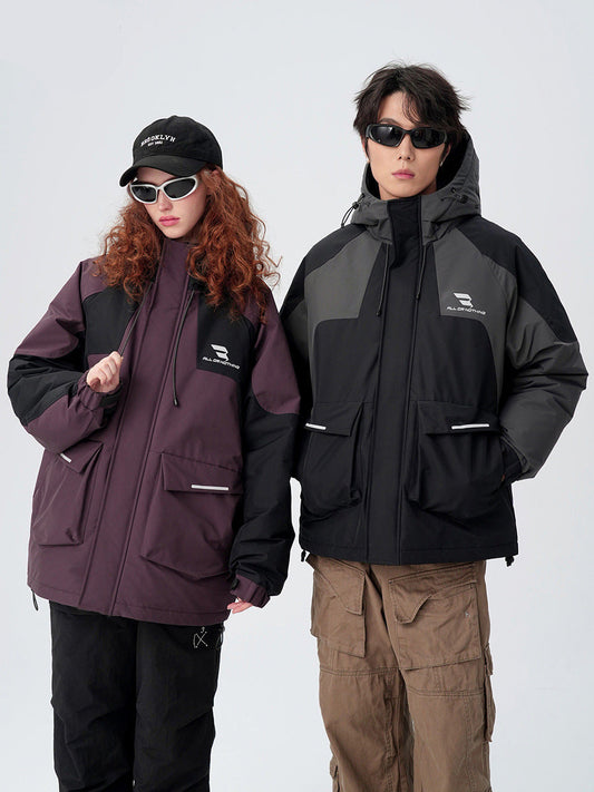 Cardydony Technical Color Block Mountain Parka